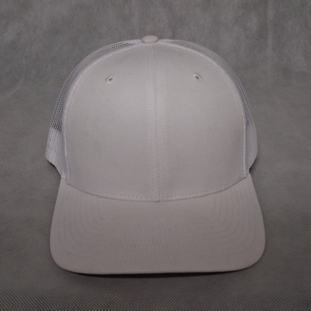 Richardson 112 Snapback Hat White Mesh Back Adjustable Blank Front